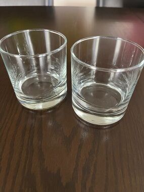 Set of 2 Crate & Barrel Old Fashioned Glasses